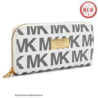 michael kors continental logo groot wit portefeuilles Handtassen Model u7nf0369